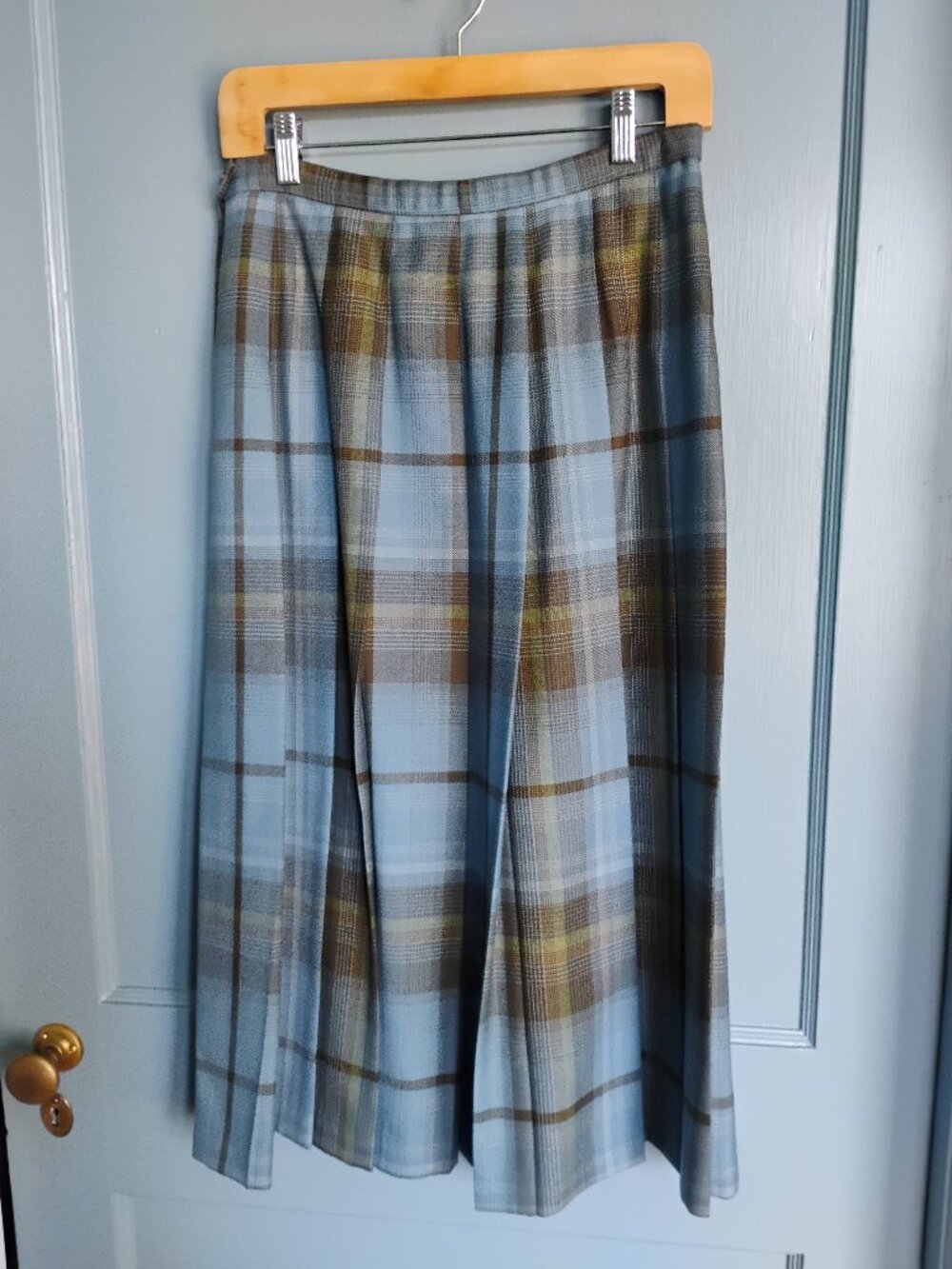 Vintage Pendleton Blue Swatch Kilt